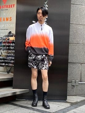 「LIWLE（リウル）のアイテム（アクセサリー）」を使った、International_Gallery_BEAMSさん（メンズ・177cm）の夏コーディネート