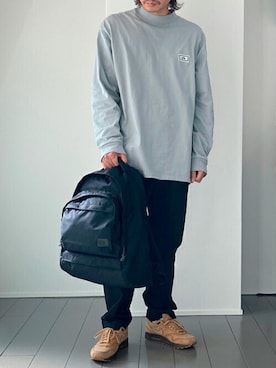 「アイテム（バックパック/リュック）」を使った、oyekn1118さん（メンズ・165cm）の春コーディネート