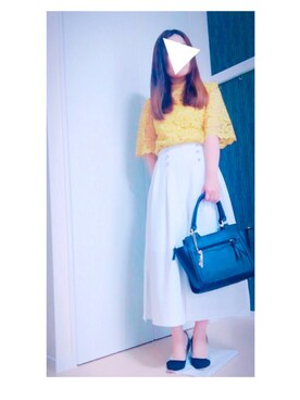 「お買い物」｜「アイテム（ハンドバッグ）」を使った、Miho🐻さん（レディース・160cm）の夏コーディネート
