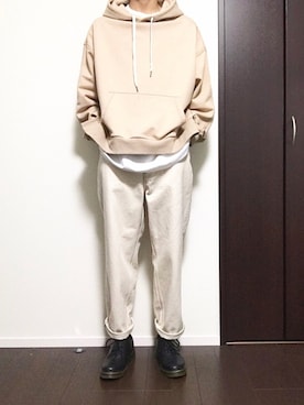 「RAGEBLUE（レイジブルー）のアイテム（シューズ）」を使った、Ayumiさん（メンズ・178cm）の春コーディネート