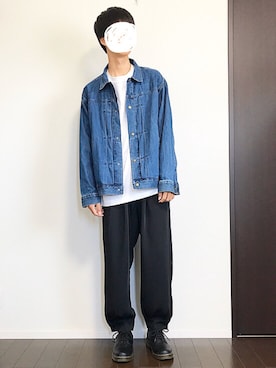 「RAGEBLUE（レイジブルー）のアイテム（シューズ）」を使った、Ayumiさん（メンズ・178cm）の春コーディネート