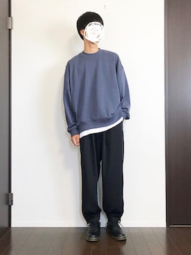 「RAGEBLUE（レイジブルー）のアイテム（シューズ）」を使った、Ayumiさん（メンズ・178cm）の春コーディネート