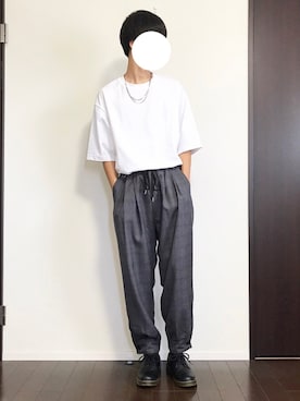 「RAGEBLUE（レイジブルー）のアイテム（シューズ）」を使った、Ayumiさん（メンズ・178cm）の春コーディネート