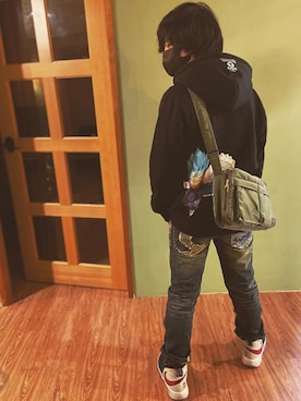 「AAPE BY A BATHING APE（エーエイプバイアベイシングエイプ）のアイテム（ジャケット/アウター）」を使った、Carさん（メンズ・170cm）の夏コーディネート