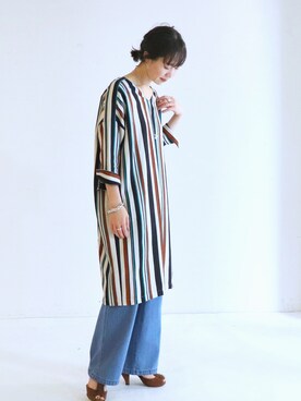 「カジュアルアップ」｜iida.さん（レディース・163cm）の春コーディネート