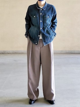 「NO ID.（ノーアイディ）のアイテム（ジャケット/アウター）」を使った、kulaさん（メンズ・173cm）の春コーディネート