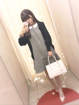 「プラダ」｜「アイテム（ワンピース/ドレス）」を使った、冬月ちゃん。さん（レディース・153cm）の春コーディネート