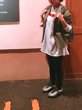 「AIR MAX」｜「アイテム（その他アウター）」を使った、Chiapさん（レディース・159cm）の春コーディネート