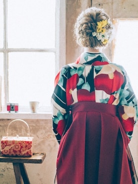 「アイテム（水着/着物・浴衣、シルバー系）」を使った、panさん（レディース・162cm）の春コーディネート