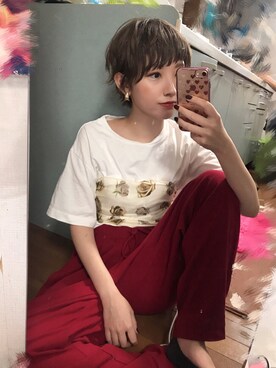 「アイテム（ピアス（両耳用））」を使った、panさん（レディース・162cm・20代）の夏コーディネート