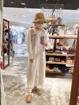 「KEEN（キーン）のアイテム（シューズ）」を使った、panさん（レディース・163cm）の夏コーディネート
