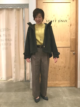 「パーソナルカラー オータム」｜「アイテム（その他アウター）」を使った、coenうちじまさん（レディース・161cm）の秋コーディネート