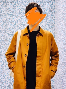 「niko and ...」｜「アイテム（ステンカラーコート）」を使った、kkさん（メンズ・177cm）の春コーディネート