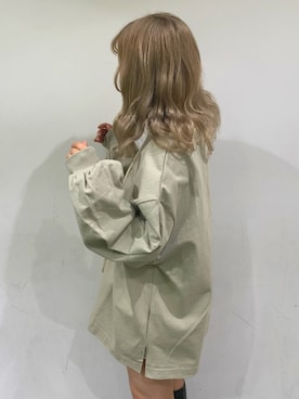 「だぼだぼ」｜安部麻未奈さん（レディース・152cm）の冬コーディネート