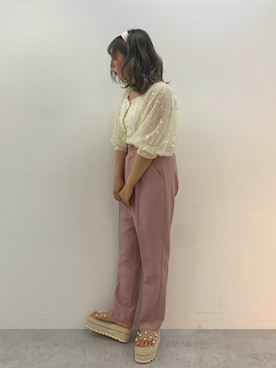 「マーガレット」｜安部麻未奈さん（レディース・152cm）の春コーディネート