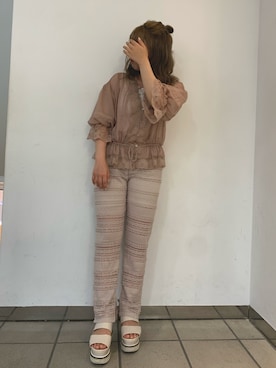 安部麻未奈さん(レディース・152cm)の夏コーディネート