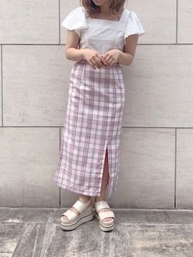 安部麻未奈さん(レディース・152cm)の夏コーディネート