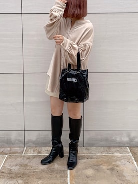 安部麻未奈さん（レディース・152cm）の秋コーディネート