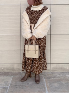 安部麻未奈さん（レディース・152cm）の秋コーディネート