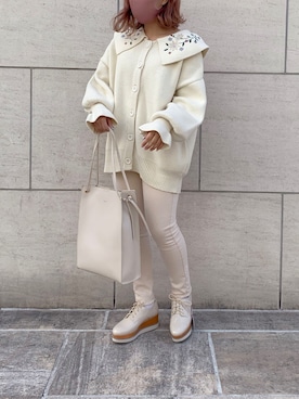 安部麻未奈さん（レディース・152cm）の冬コーディネート