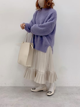 安部麻未奈さん（レディース・152cm）の冬コーディネート