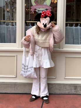 安部麻未奈さん（レディース・152cm）の冬コーディネート