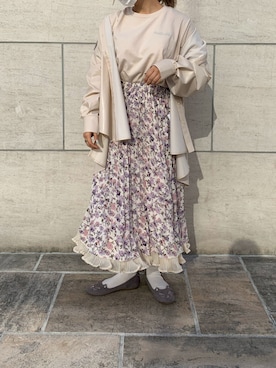 安部麻未奈さん（レディース・152cm）の冬コーディネート