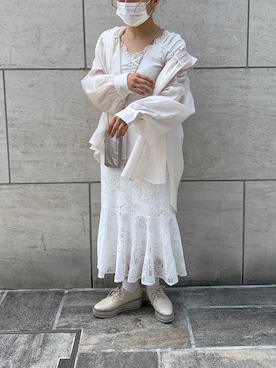 安部麻未奈さん（レディース・152cm）の春コーディネート