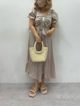 安部麻未奈さん(レディース・152cm)の春コーディネート