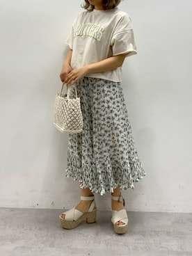 安部麻未奈さん(レディース・152cm)の春コーディネート