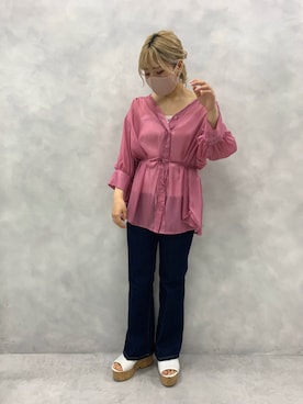 安部麻未奈さん（レディース・152cm）の春コーディネート