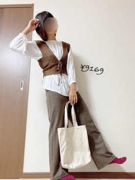maro⭐︎相互⭐︎全身1万円以下コーデさん(レディース・157cm)の秋コーディネート