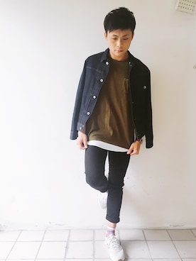 Teru Sindouさん（メンズ・170cm）の春コーディネート