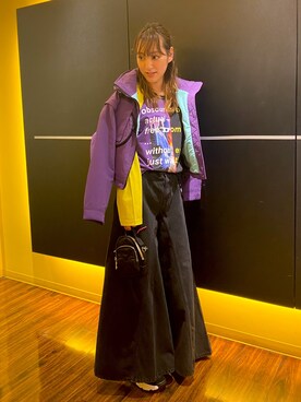 「diesel福岡」｜「アイテム（ジャケット/アウター）」を使った、NOMIさん（レディース・162cm）の冬コーディネート