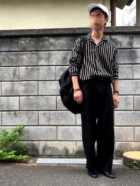 「Genri（ゲンリ）のアイテム」を使った、うえさんさん（メンズ・170cm）の夏コーディネート