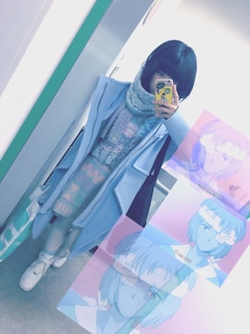 「chloma（クロマ）のアイテム（その他アウター）」を使った、ナさん（レディース・152cm）の冬コーディネート