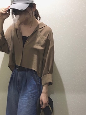 「Kastane」｜「アイテム（ビーチサンダル）」を使った、**yuki**さん（レディース・163cm）の夏コーディネート