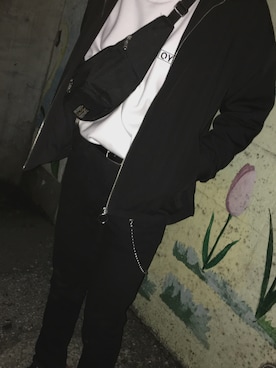 「韓国好きな人と繋がりたい」｜「アイテム（ブルゾン）」を使った、G さん（メンズ・176cm）の冬コーディネート