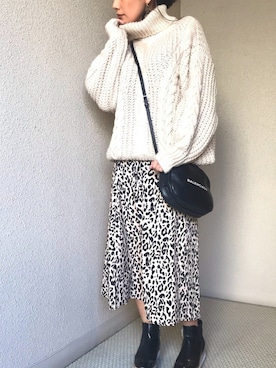 「CORNERS（コーナーズ）のアイテム」を使った、wakanaさん（レディース・161cm）の冬コーディネート