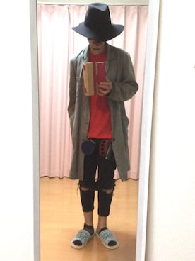 「KIJIMA TAKAYUKI」｜「アイテム（財布/小物）」を使った、トモさん（メンズ・170cm）の春コーディネート