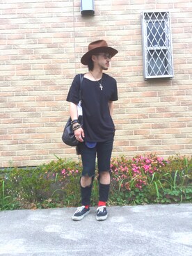 「hat」｜トモさん（メンズ・170cm）の夏コーディネート