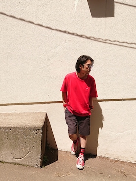 「vetements」｜「アイテム（アナログ腕時計）」を使った、トモさん（メンズ・168cm）の夏コーディネート