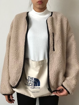 「THE NORTH FACE（ザノースフェイス）のTHE NORTH FACE MUSETTE BAG (ﾅﾁｭﾗﾙ/ﾌﾞﾗｯｸ)（ショルダーバッグ）」を使った、Mi808さん（レディース・163cm）の秋コーディネート