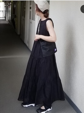 「MOUSSY（マウジー）のアイテム（キャップ）」を使った、saaayaaaさん（レディース・152cm）の夏コーディネート