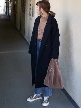 saaayaaaさん（レディース・152cm）の冬コーディネート