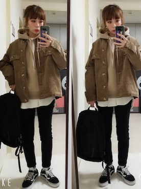 saaayaaaさん（レディース・152cm）の冬コーディネート