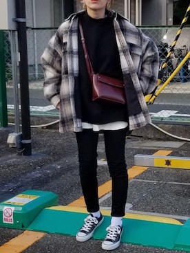 saaayaaaさん(レディース・152cm)の冬コーディネート