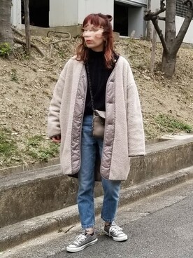 saaayaaaさん（レディース・152cm）の冬コーディネート