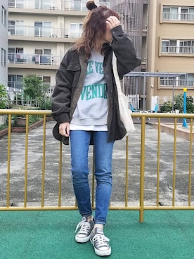 saaayaaaさん（レディース・152cm）の春コーディネート