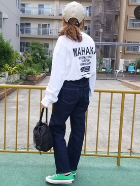 saaayaaaさん（レディース・152cm）の春コーディネート